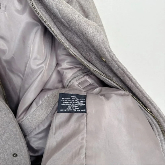 London Fog Mens Small Tan Wool Stand Collar Hip Length Coat Jacket - Picture 11 of 14